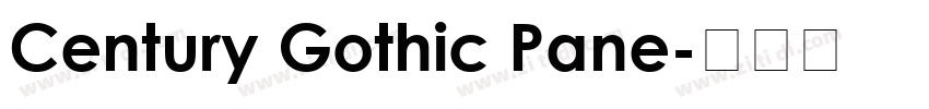 Century Gothic Pane字体转换